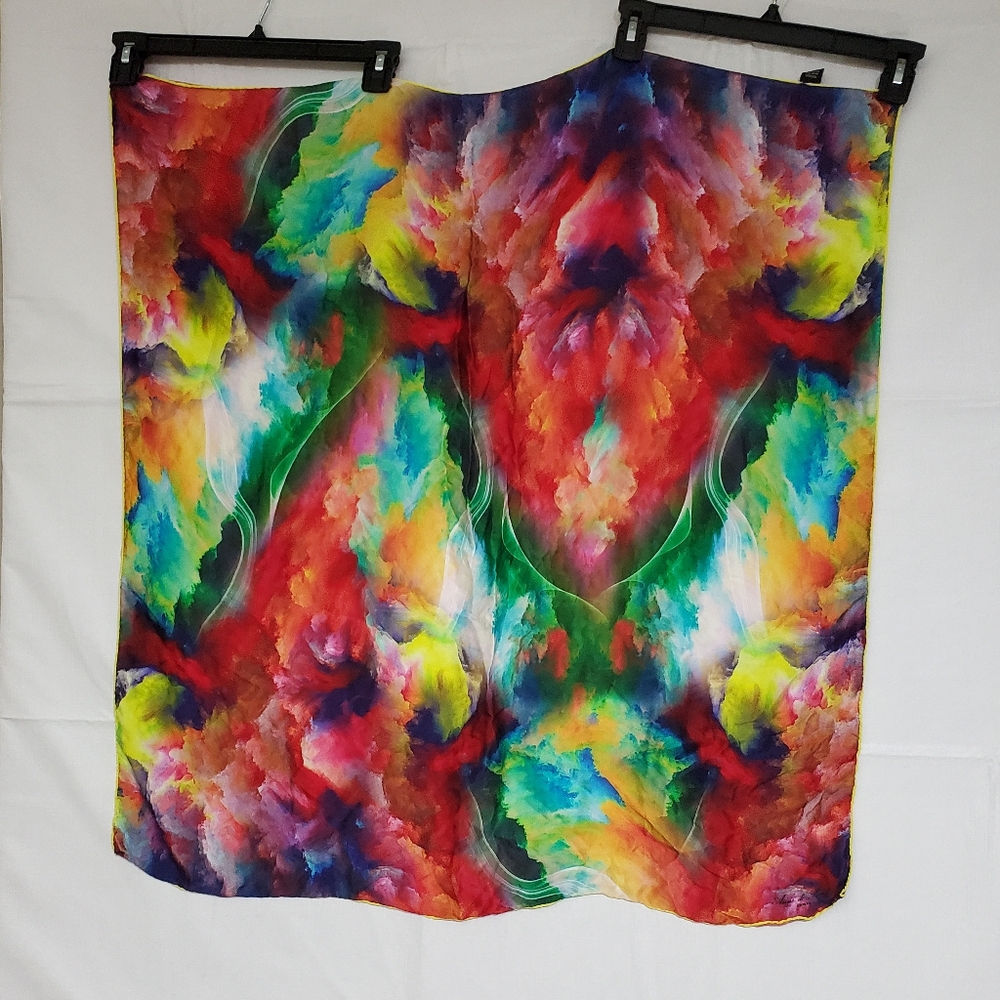 Silk Scarf Anne De Sevil Paris 100% Silk